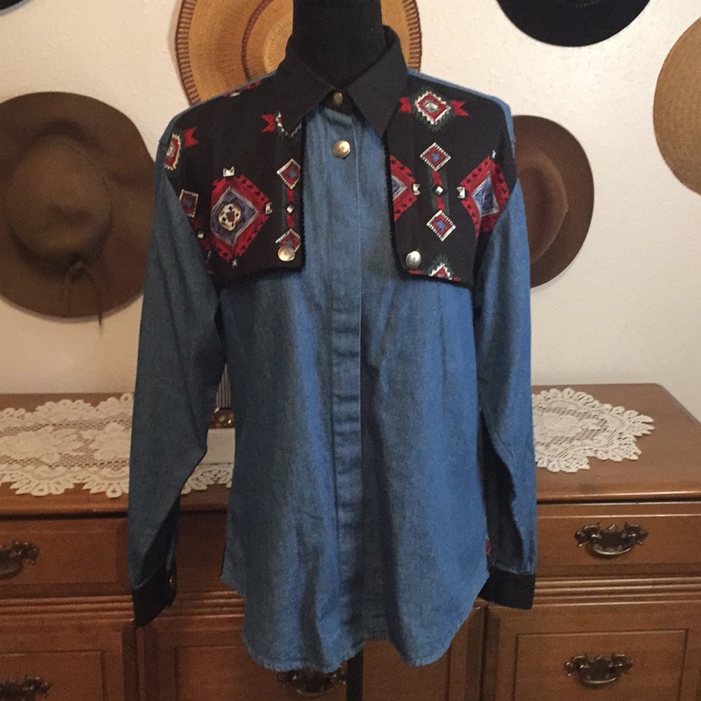 VTG Wrangler Silver Lake Western Top
